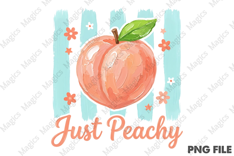 Just Peachy Preppy Summer PNG