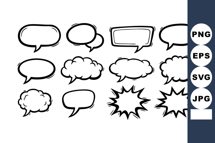 Speech Bubble Clipart Image 16