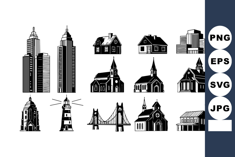 Buildings Clipart Image 2
