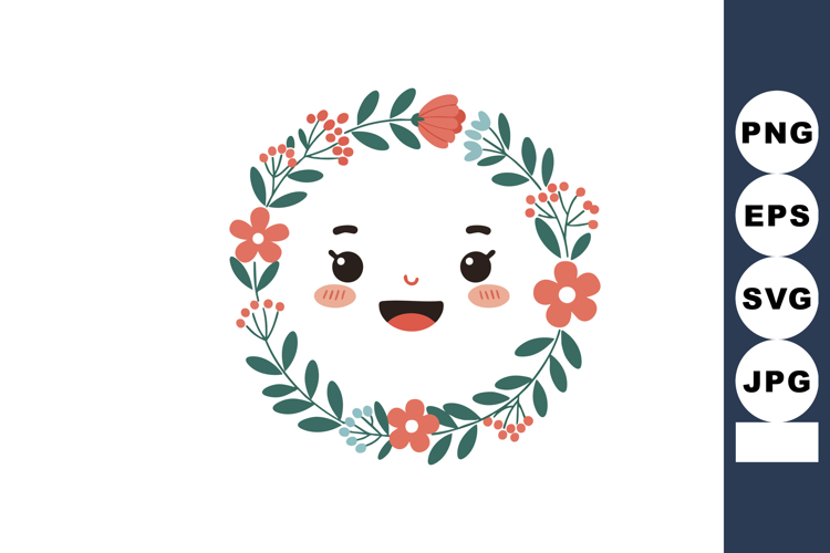 Red Flower Clipart Image 17