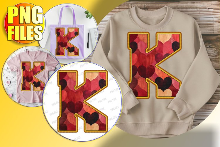 K Doodle Letter Valentine Cheerful Festive Vibe!