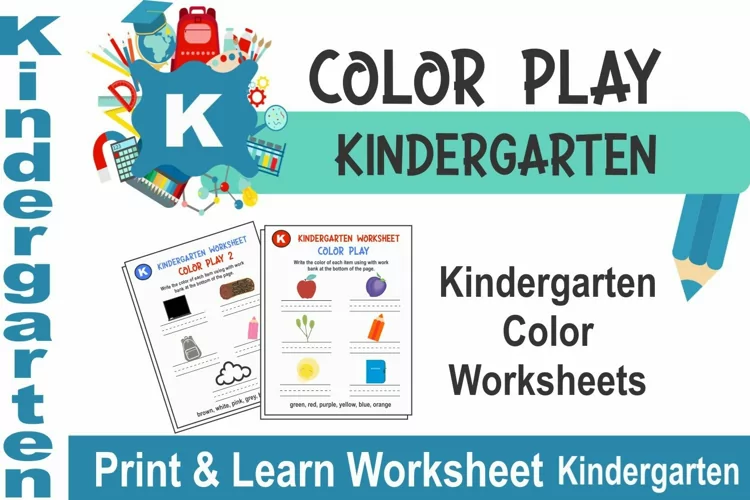 Kindergarten Color Recognition Worksheets