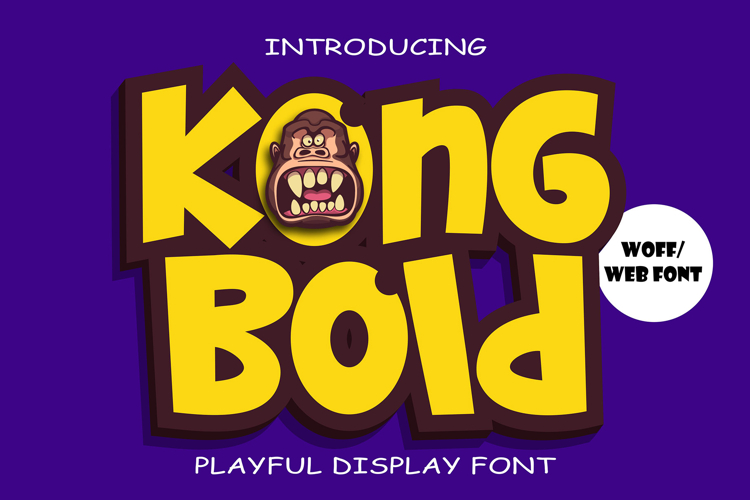Kong Bold | Playful Bold Display Webfont WOFF