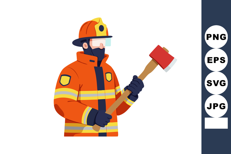 Firefighter Clipart Image 6