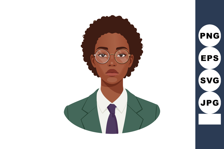 African American Woman Clipart Image 17