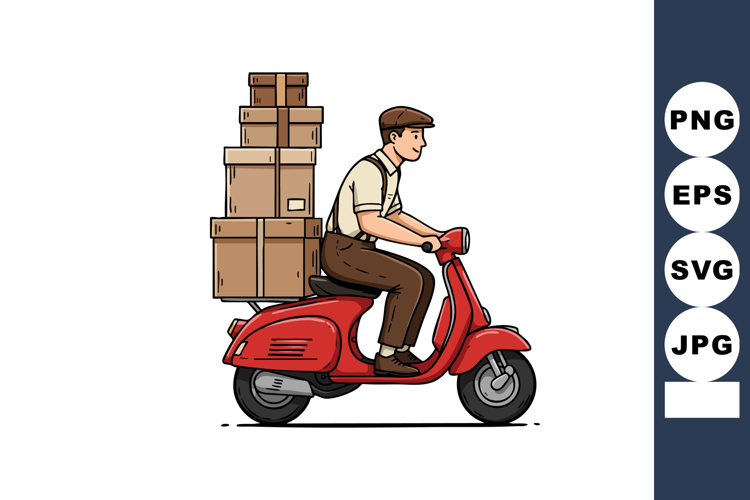 Scooter Clipart Image 6