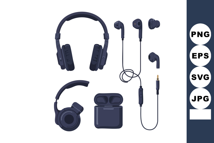 Headphones Vector Image 14