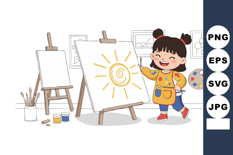 Art Palette Clipart Image 3