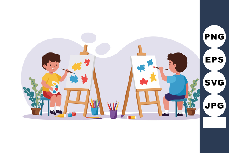 Art Palette Clipart Image 2