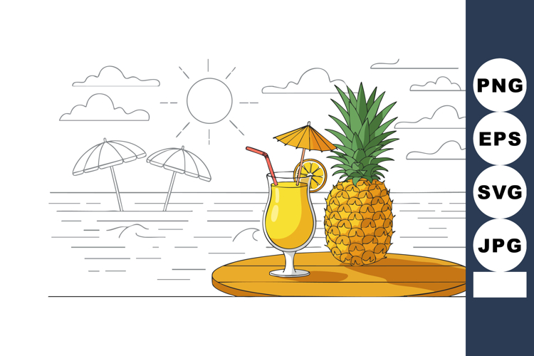 Pineapple Clipart Image 9