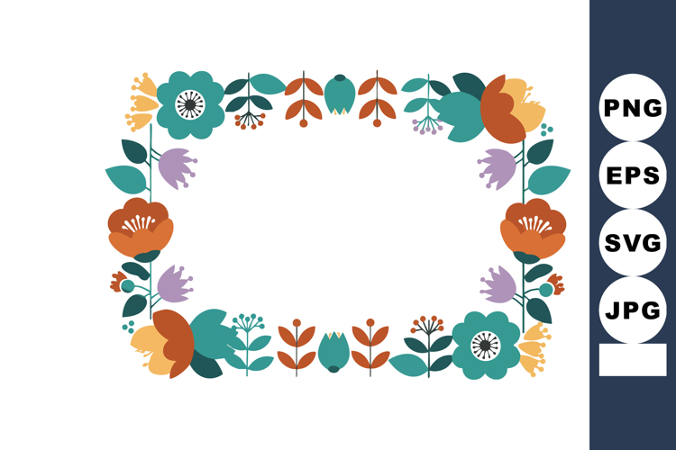 Flowers Border Clipart Image 8