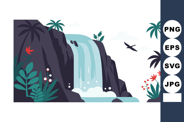 Waterfall Clipart Image 24