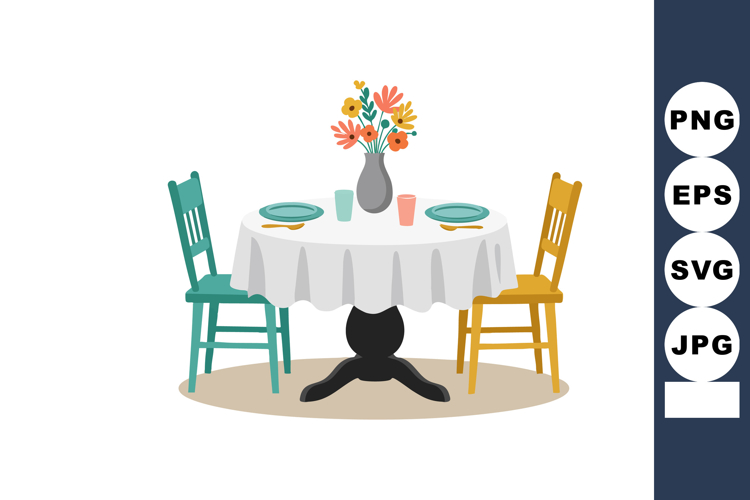 Dining Table Clipart Image 18