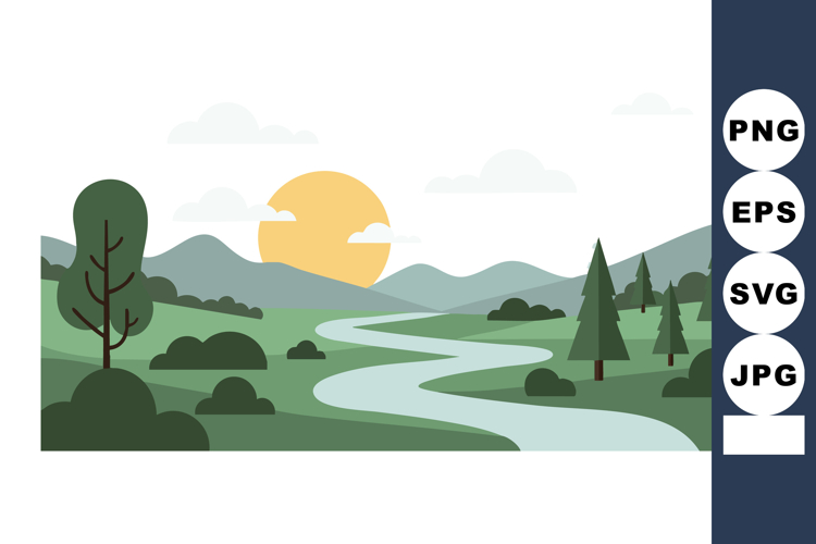 Mountains Clipart Image 16