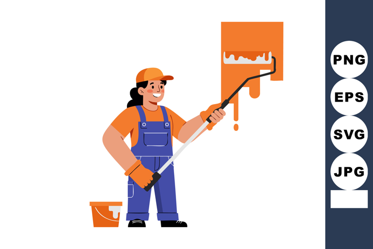Painter Clipart Image 9