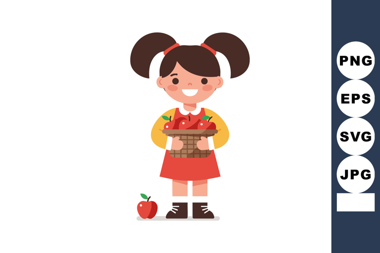 Apple Basket Clipart Image 6