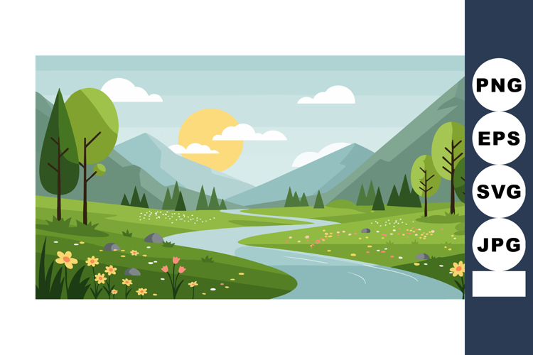Valley Clipart Image 16