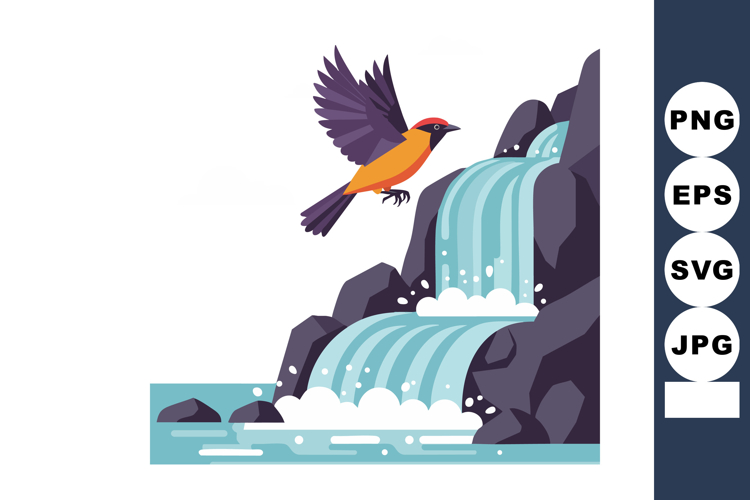 Bird Flying Clipart Image 10