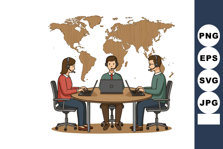 World Map Clipart Image 5