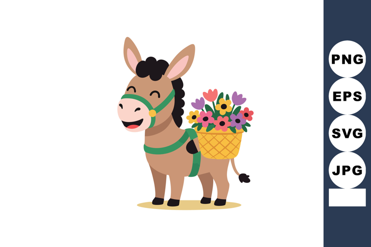 Donkey Clipart Image 12