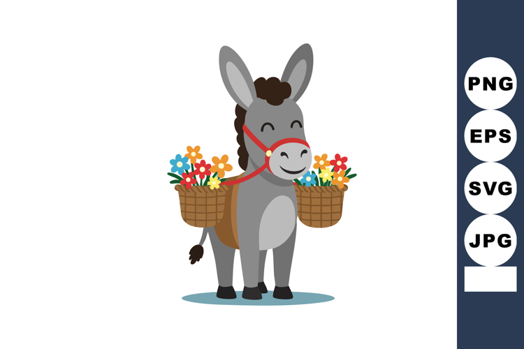 Donkey Clipart Image 11