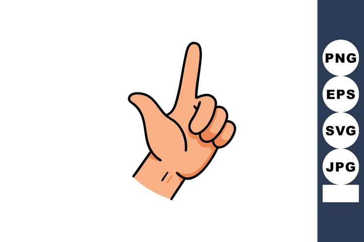 Finger Pointing Clipart Image 20