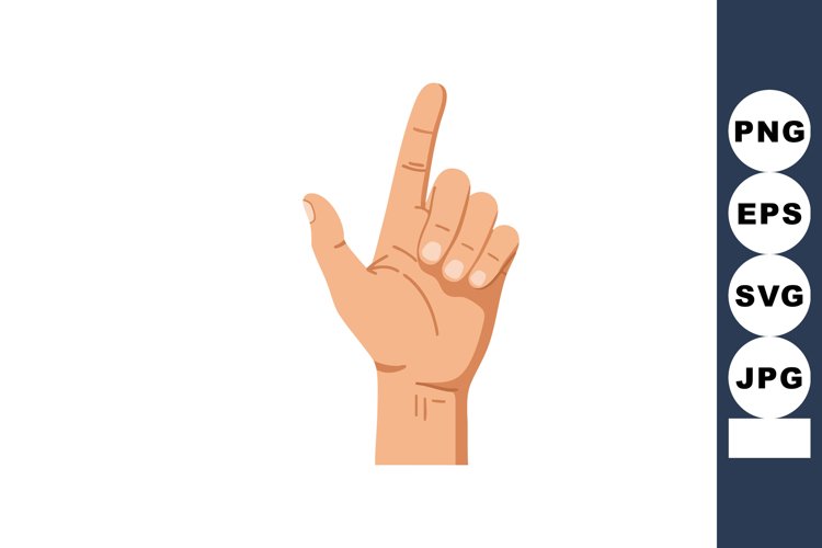 Finger Pointing Clipart Image 12