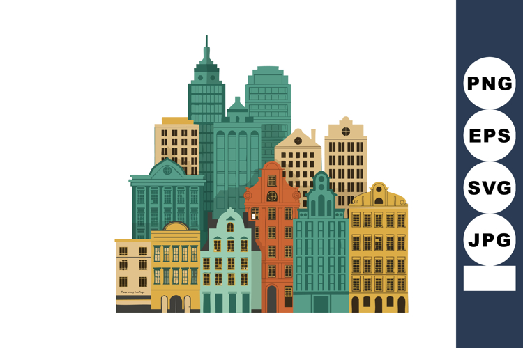 Skyline Clipart Image 5