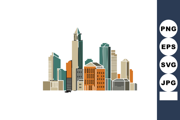Skyline Clipart Image 14