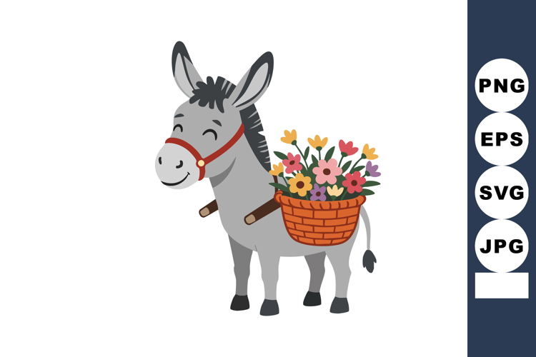 Donkey Clipart Image 13