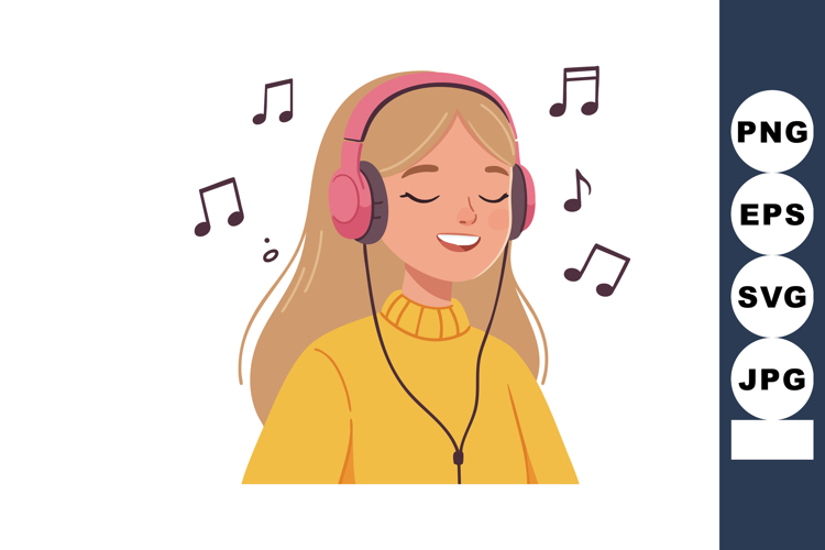 Listening To Music Clipart Image 5