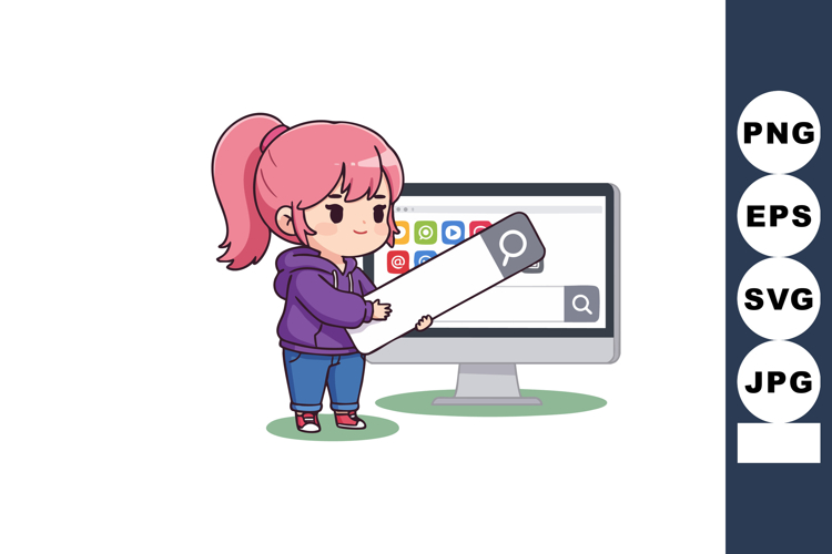 Ponytail Clipart Image 17