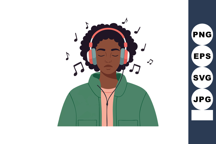 Listening To Music Clipart Image 4