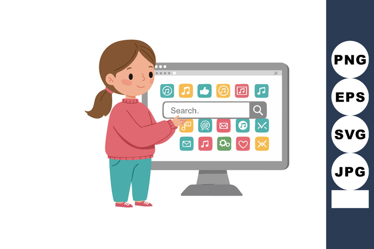 Computer Screen Clipart Image 14
