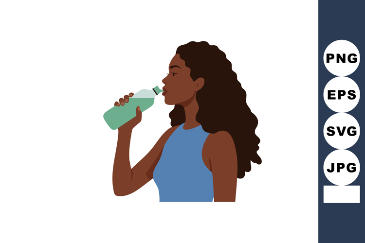 Curly Hair Clipart Image 9