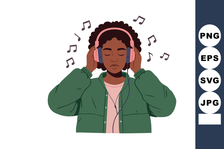 Listening To Music Clipart Image 6