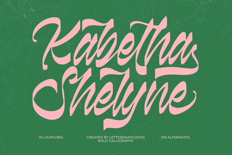 Kabetha Shelyne Bold Calligraphy Font