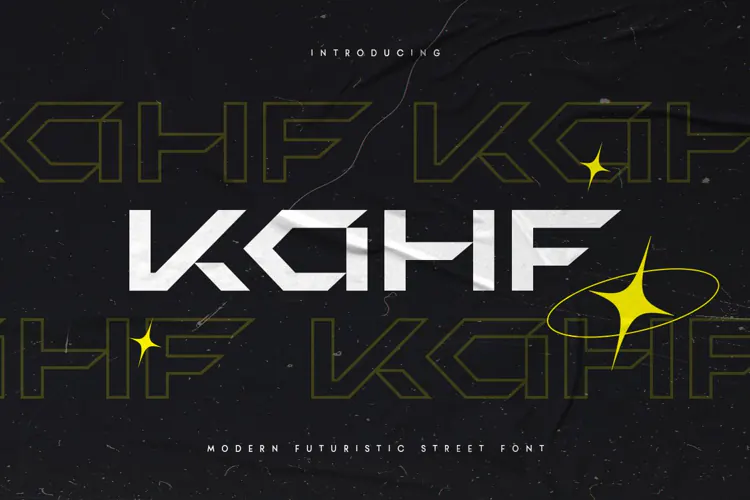 KAHF - Modern Futuristic Street Font