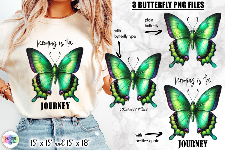 Butterflies with Inspirational Quotes, Butterfly Clipart