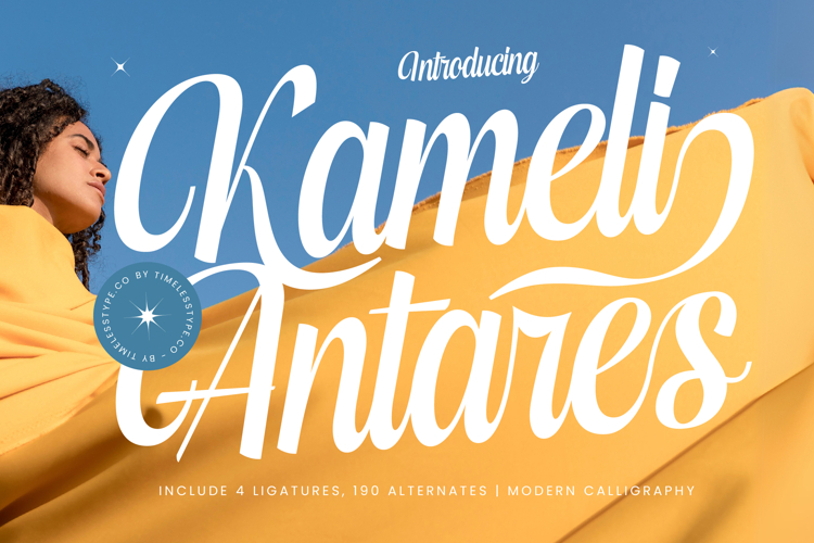 Kameli Antares - Modern Calligraphy Font