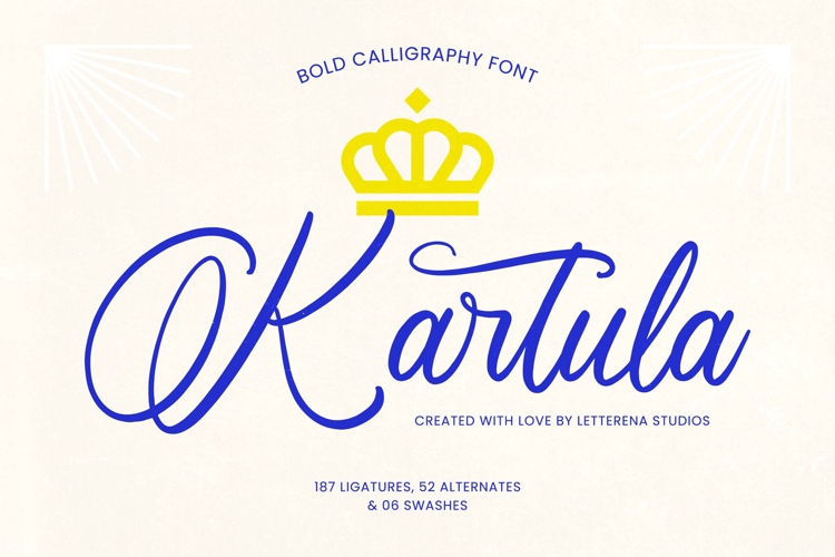 Kartula  Bold Calligraphy Font
