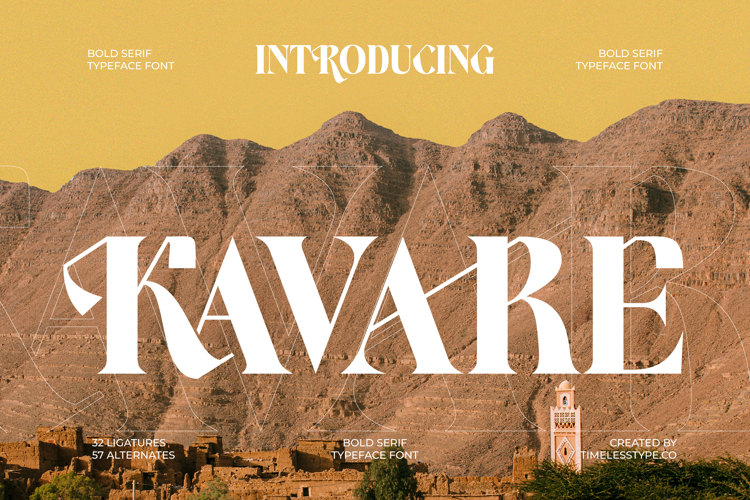 Kavare - Bold Serif Typeface