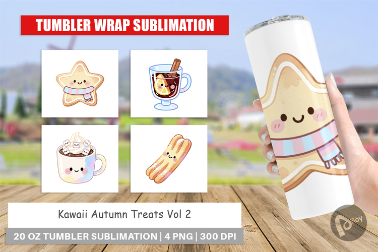 Autumn Kawaii Treats Tumbler