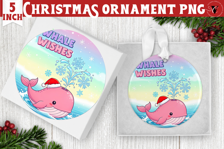 Cute Christmas ornament | Kawaii Pink Xmas