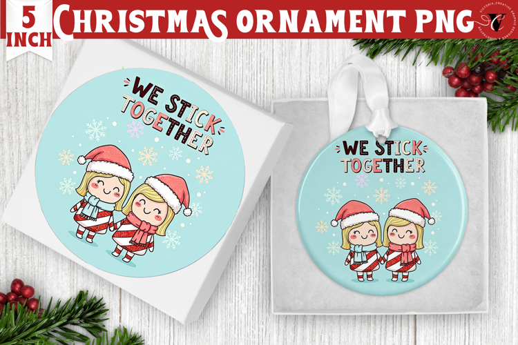 Cute Christmas ornament | Kawaii Pink Xmas