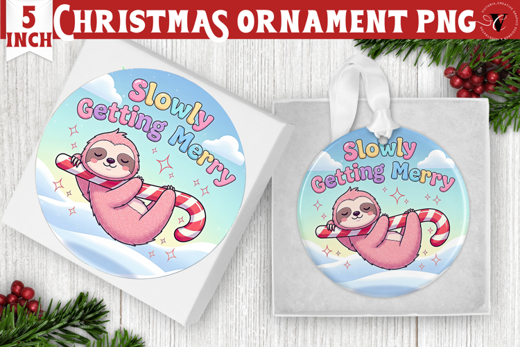 Cute Christmas ornament | Kawaii Pink Xmas