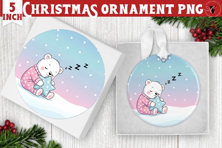 Cute Christmas ornament | Kawaii Pink Xmas