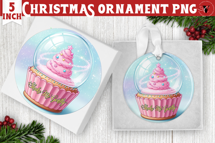 Cute Christmas ornament | Kawaii Pink Xmas