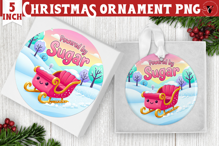 Cute Christmas ornament | Kawaii Pink Xmas