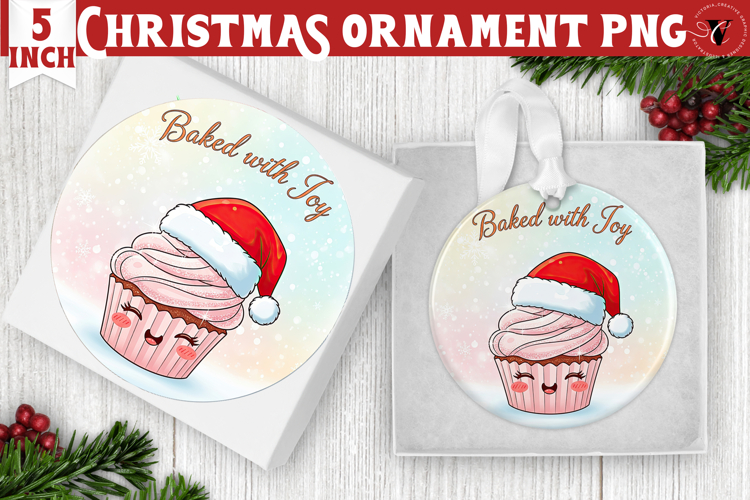 Cute Christmas ornament | Kawaii Pink Xmas
